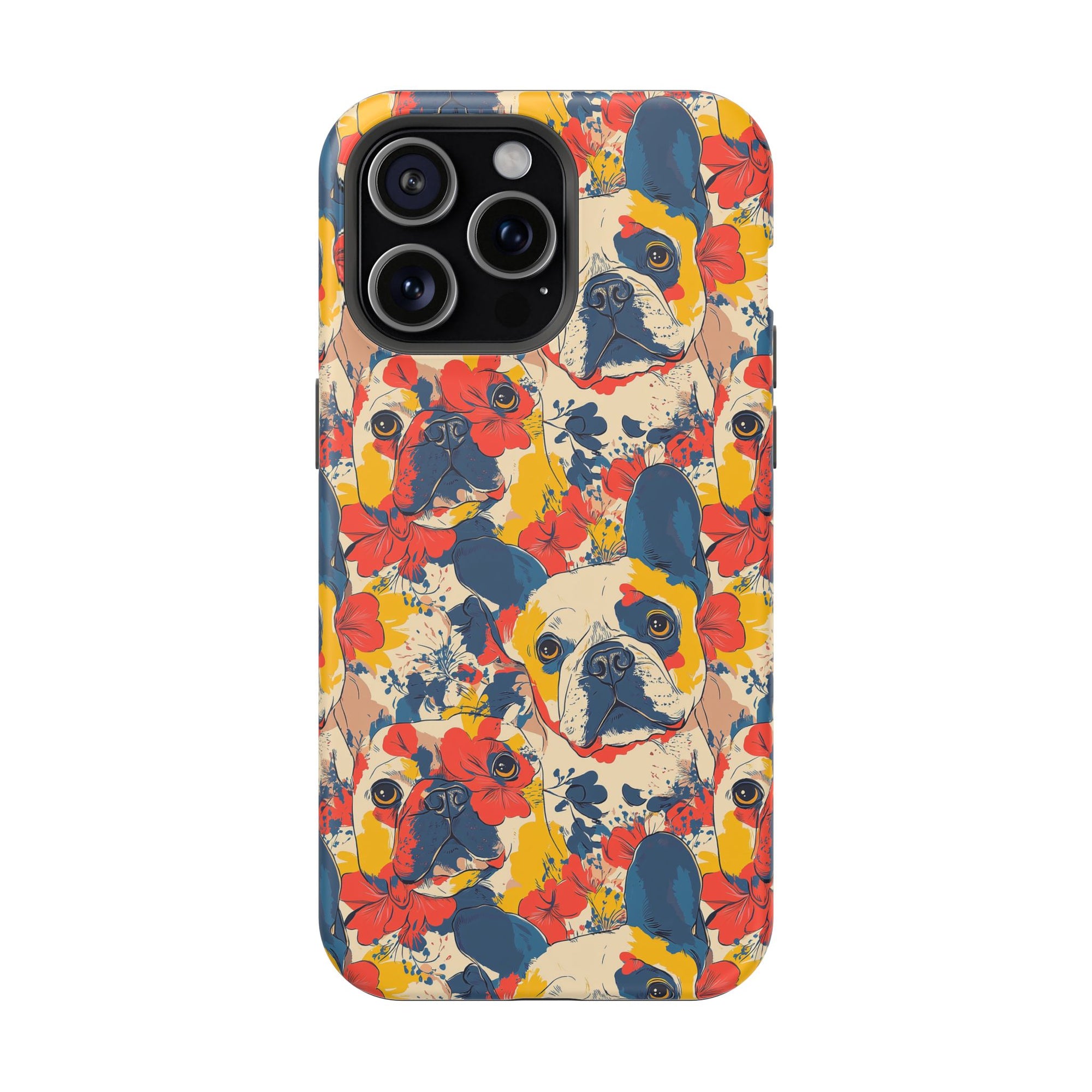 Bloom Pup Frenchietastic Splatter Magnetic Tough Cases