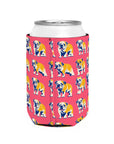 Bubblegum Glamour Bulldog Bouquet Can Cooler Sleeve