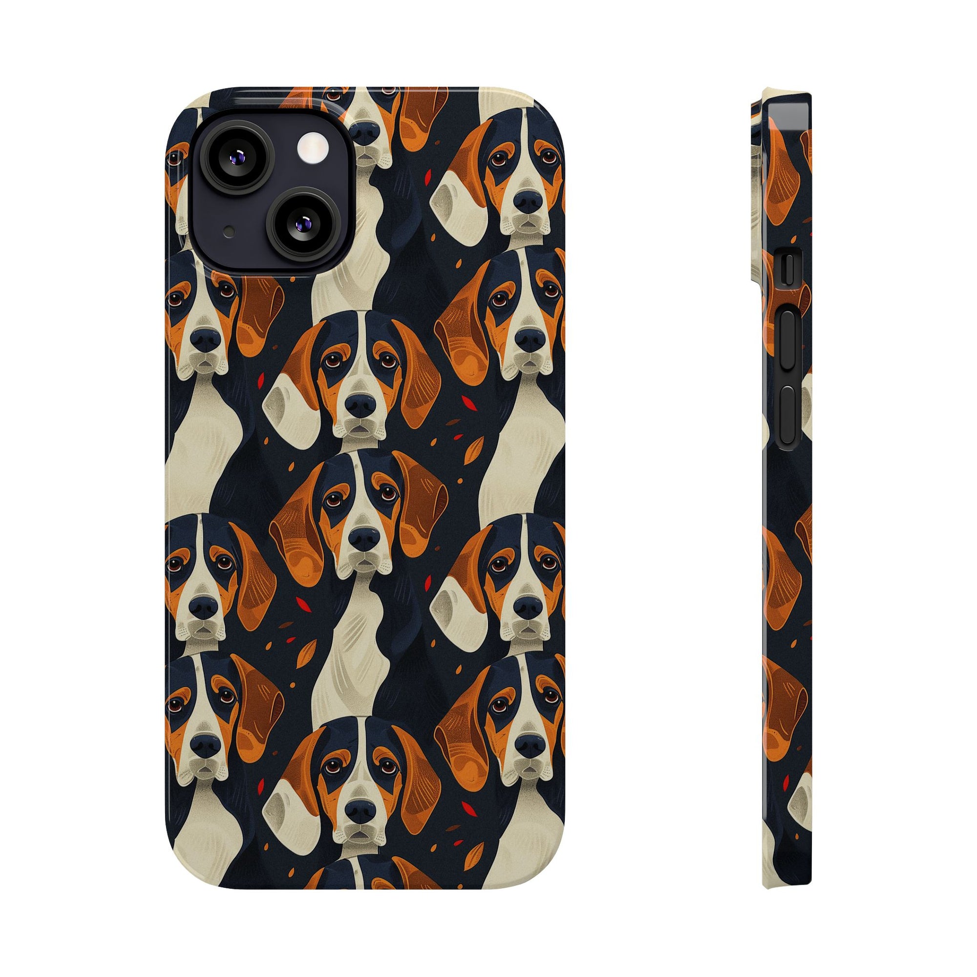 Beagle Glimmer Gaze Glamour Slim Phone Cases