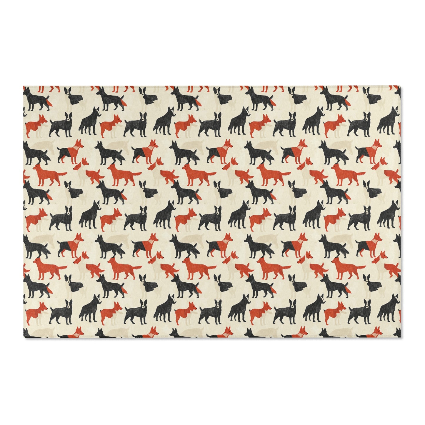 Modern Shepherd Chic - German Shepherd Area Rug