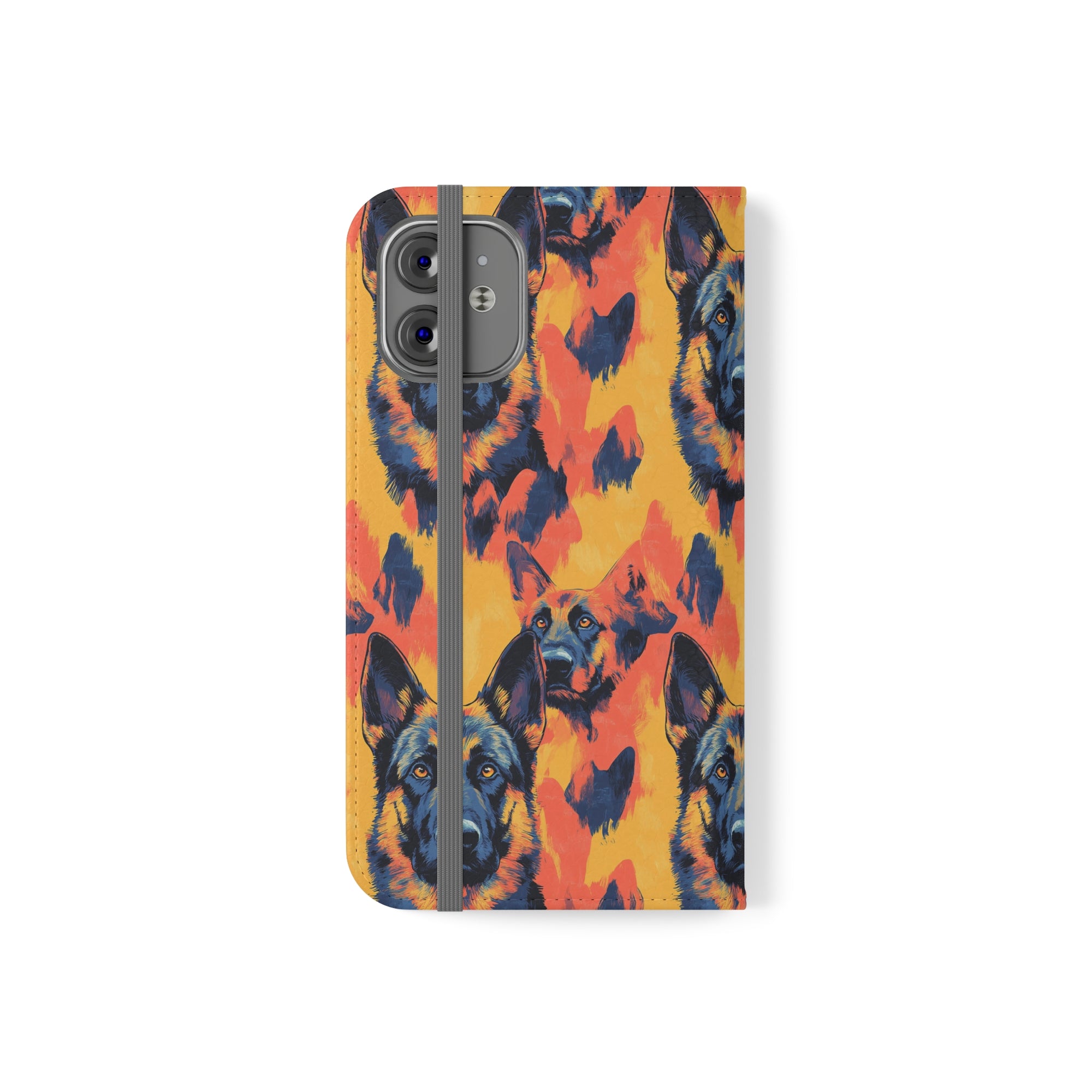 Impressionistic German Shepherds Flip Cases