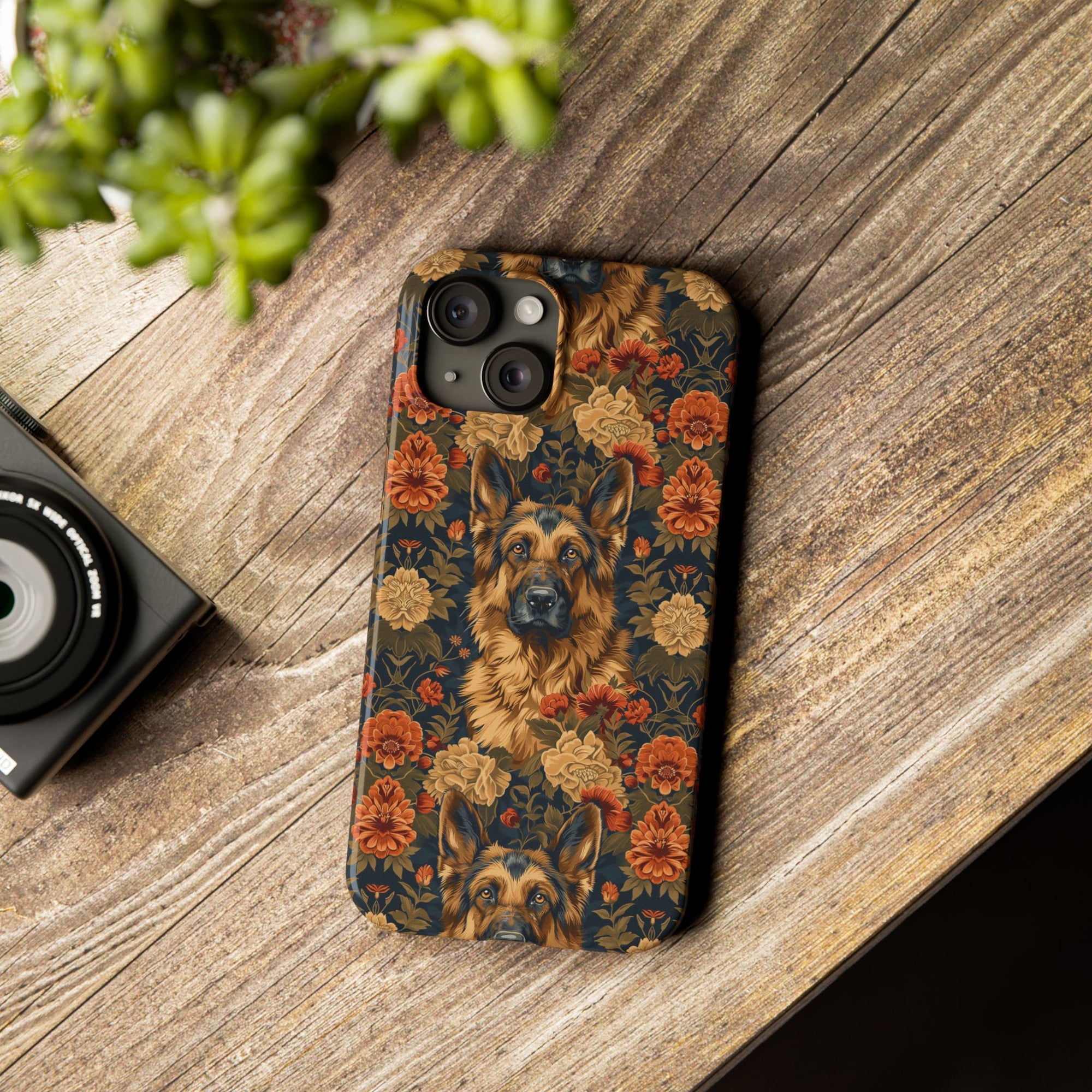 WhimsiWooly Shepherd Spritz Slim Phone Cases