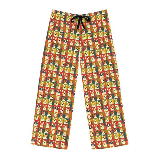 Corgi Chic Popart Pup Men's Pajama Pants