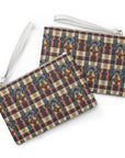 Pawsome Rottweiler Royalty Plaid Clutch Bag