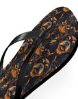 Modern Rottweiler Royalty Flip Flops