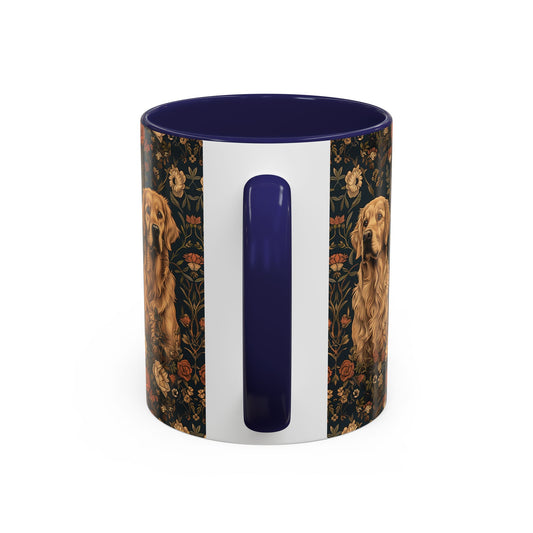 Fanciful Golden Paradise Blossom Accent Coffee Mug