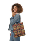 Yorkie Charm Twins Canvas Tote Bag