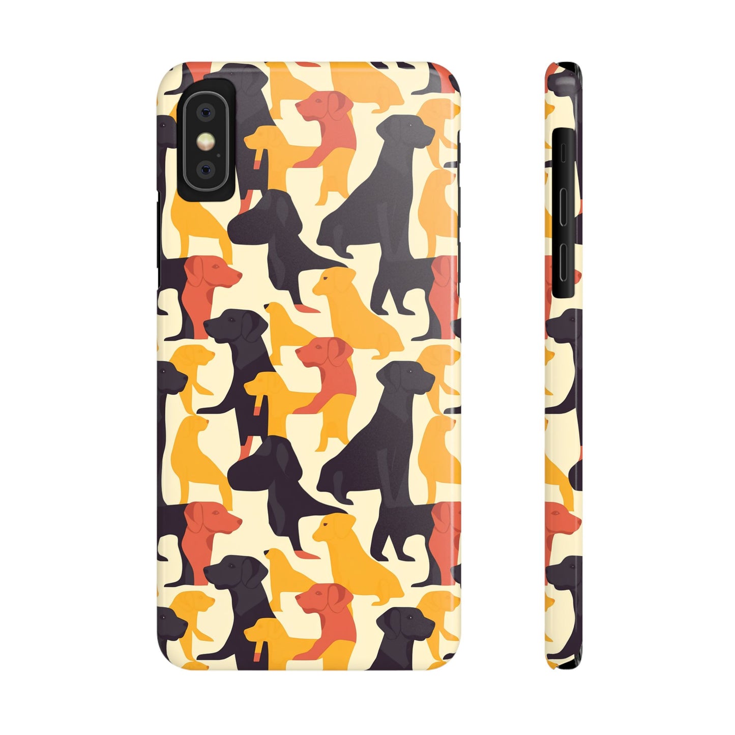 Modern Charm Labrador Chic Slim Phone Cases