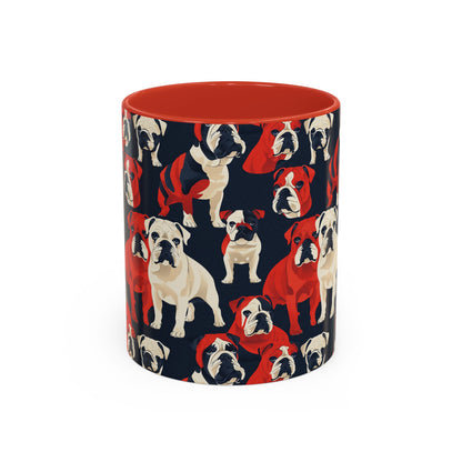 Bulldoggy Bliss Chomper Accent Coffee Mug