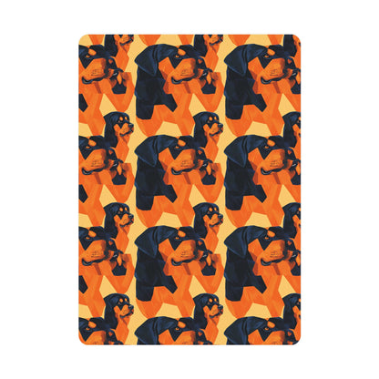 Rottweiler Chic Pawsitivity Postcards