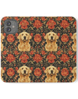 Golden Pawsatronic Tapestry Flip Cases