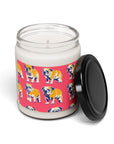 Bubblegum Glamour Bulldog Bouquet Scented Soy Candle