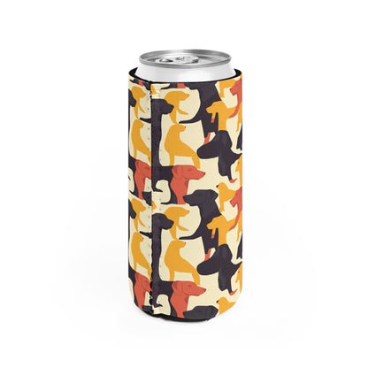 Modern Charm Labrador Chic Slim Can Cooler