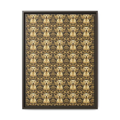 Royal Pawsitivity Labs Matte Canvas, Framed