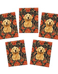 Golden Pawsatronic Tapestry Greeting Cards (5-Pack)