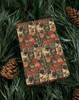 Blooming Pug Paradise Gift Wrap Papers