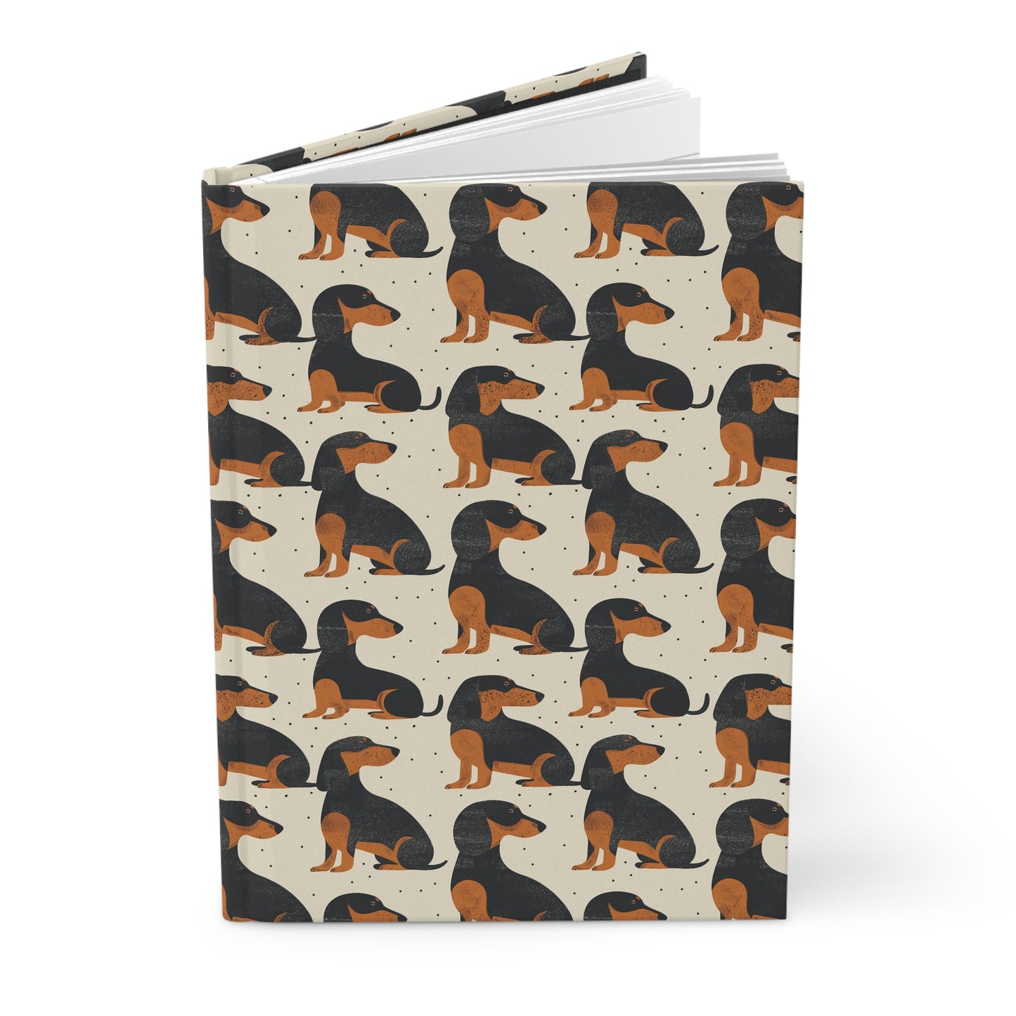 Whimsical Dachsund Dreamcatcher Hardcover Journal Matte