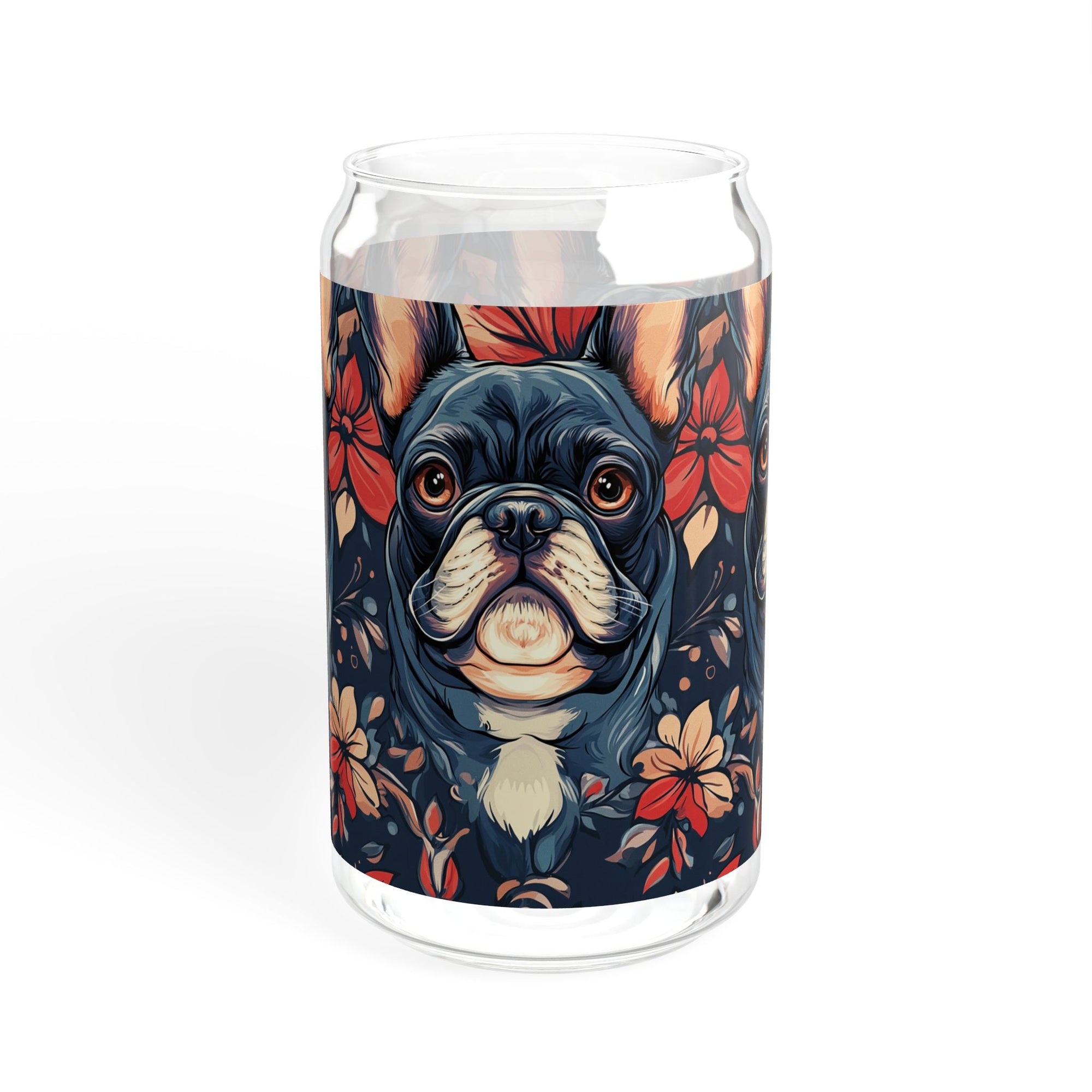 Gothic Rose Bulldog Noir Enchantment Sipper Glass