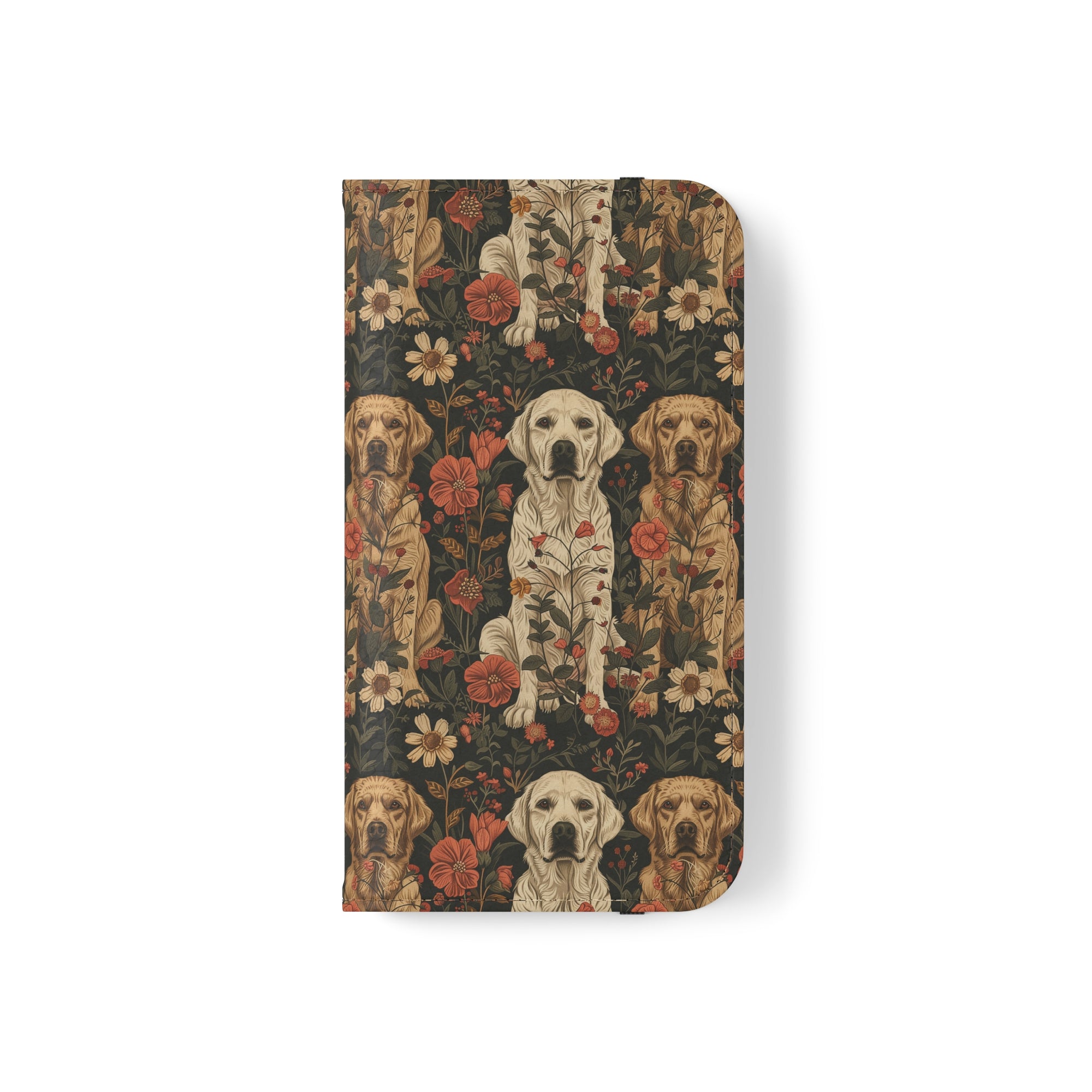 Blossoming Labradors Bouquet Flip Cases