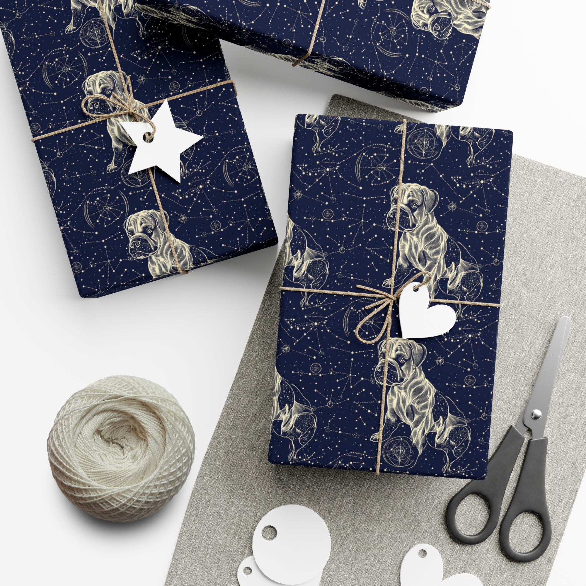 Celestial Boxer Bliss Gift Wrap Papers