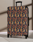 Floral Pawsome Dachsund Delight Suitcase