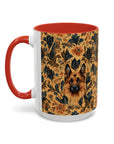 Autumnal German Shepherd Glamour Accent Coffee Mug