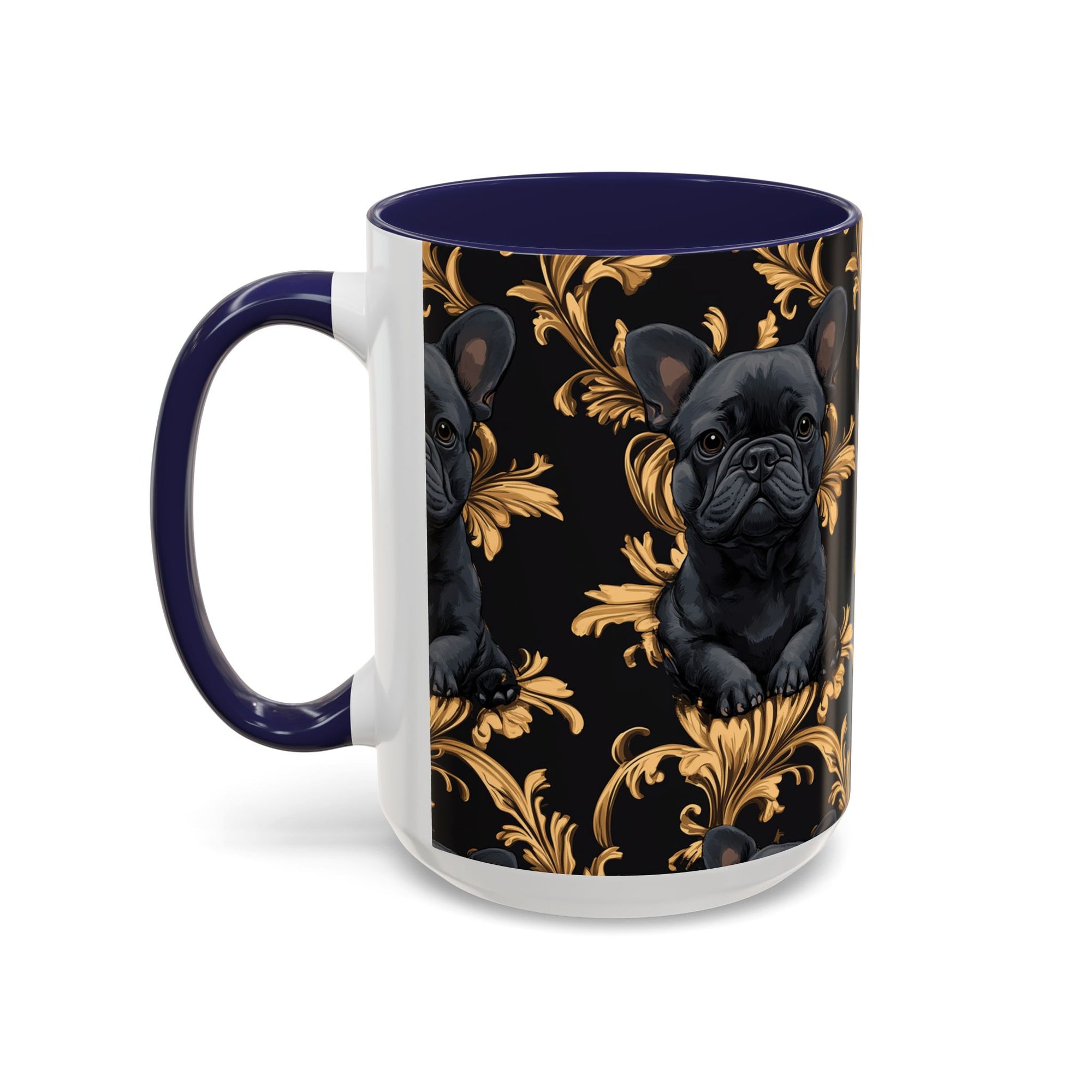 Regal Frenchie Noir Elegance Accent Coffee Mug