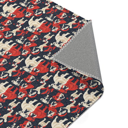 Modern Bulldog Bash - Fun Area Rug