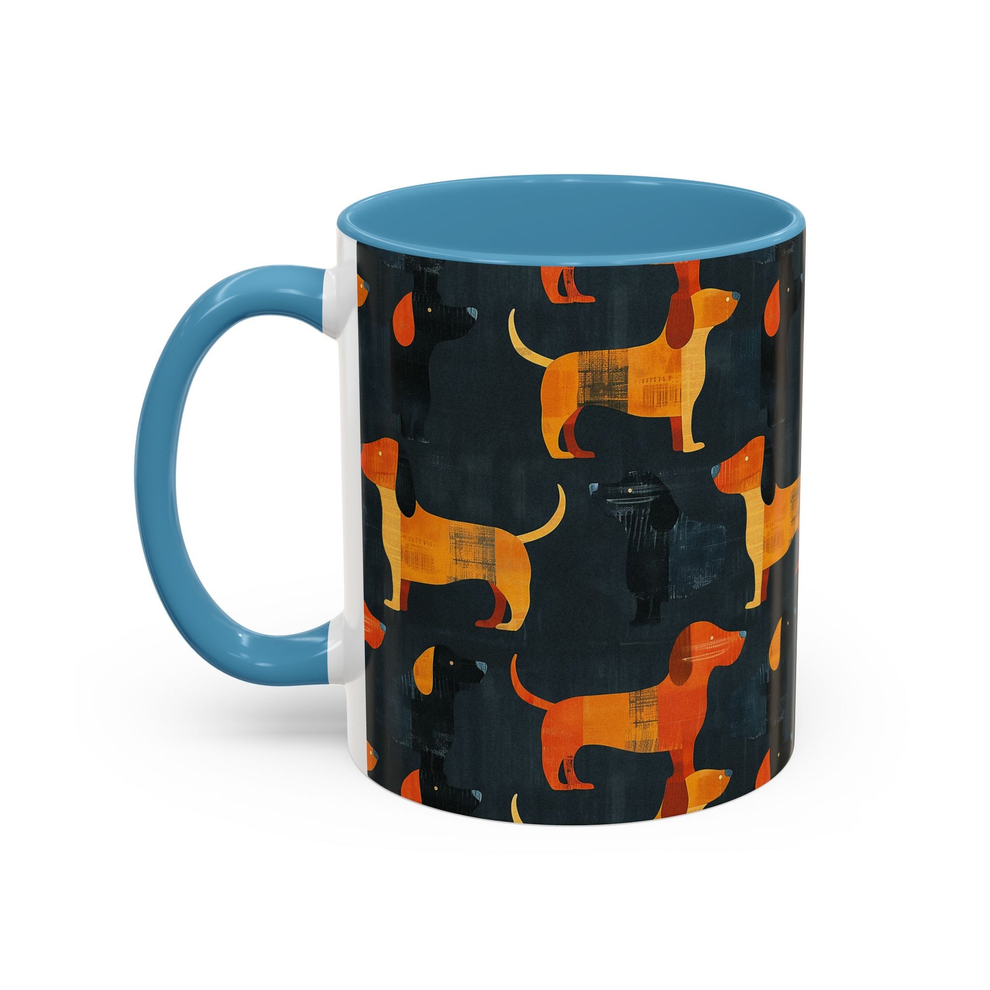 Dapper Dachshund Noir Glow Accent Coffee Mug