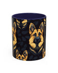 Majestic Hound Couture: German Shepherd LuxeBlend Accent Coffee Mug