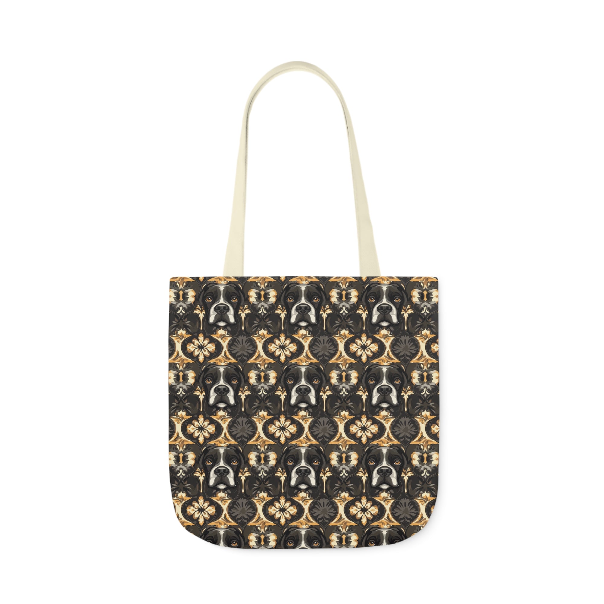 Manor Pup Boxer Royale Canvas Tote Bag