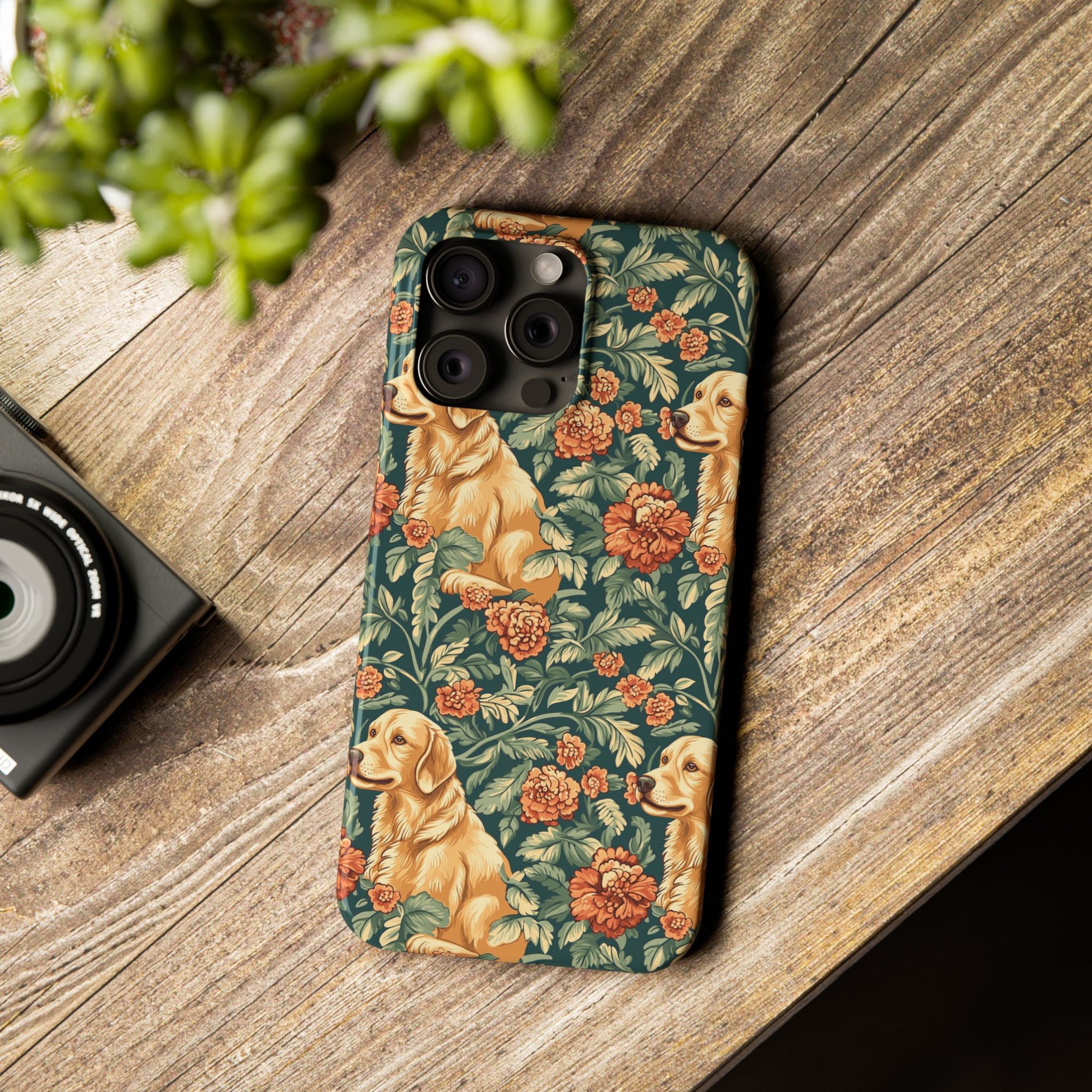 Blooming Goldie Glam Slim Phone Cases