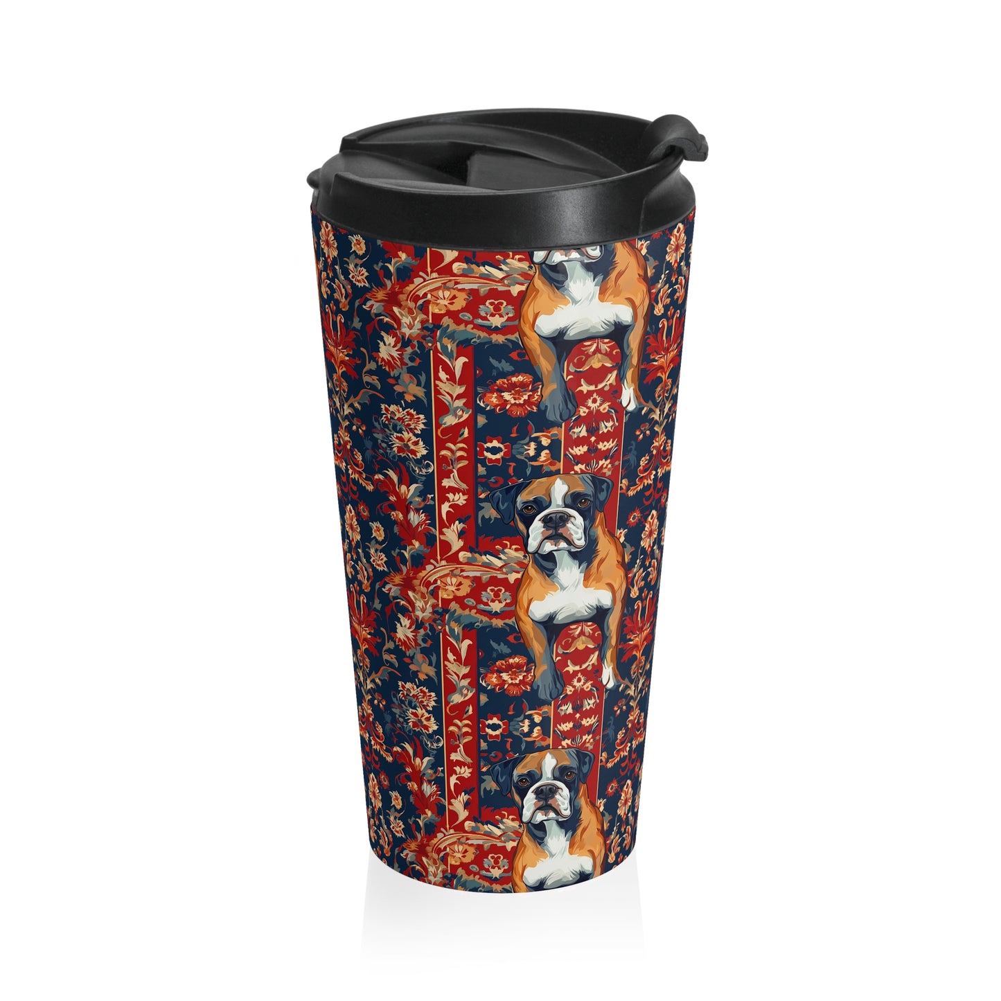 Boxer Blossom Tapestry Delight Stainless Steel Travel Mug