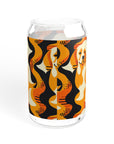 Golden Woof Abstract Glamour Sipper Glass