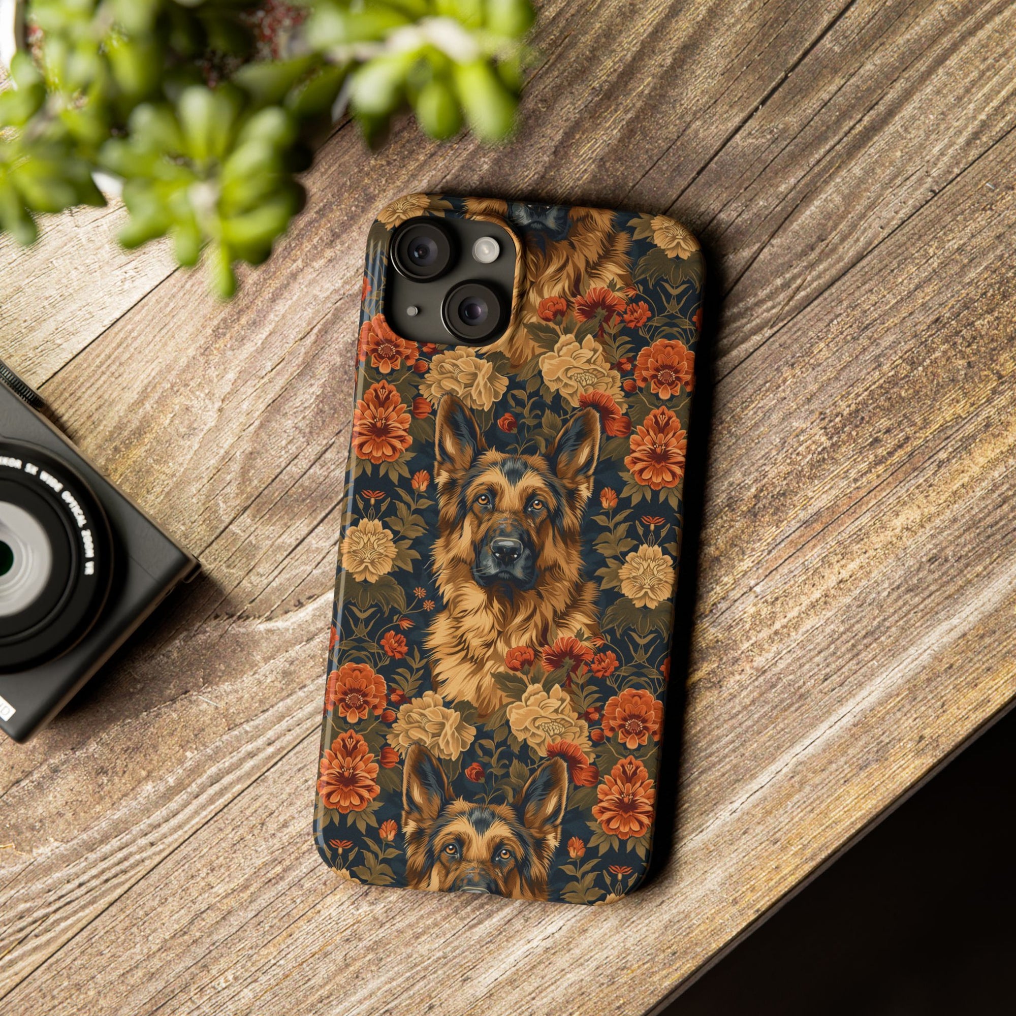 WhimsiWooly Shepherd Spritz Slim Phone Cases