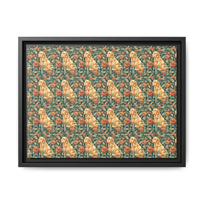 Blooming Goldie Glam Matte Canvas, Framed