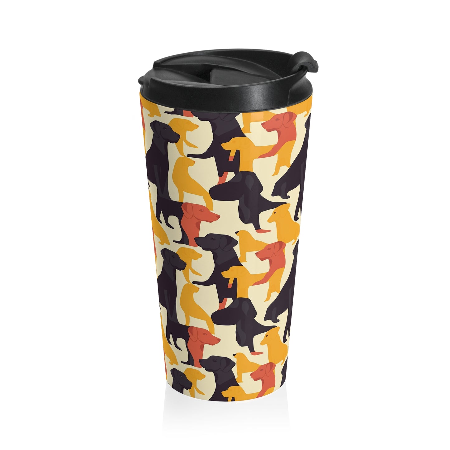 Modern Charm Labrador Chic Stainless Steel Travel Mug