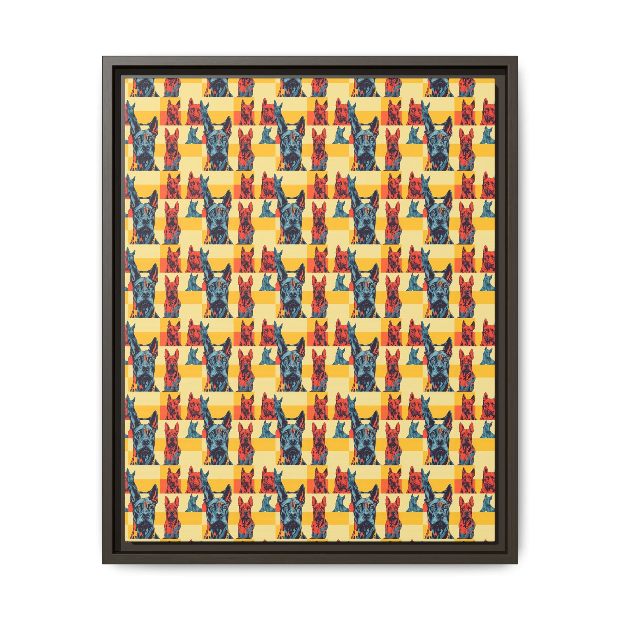 Dane-tastic Marvelous Mutt Mode Matte Canvas, Framed