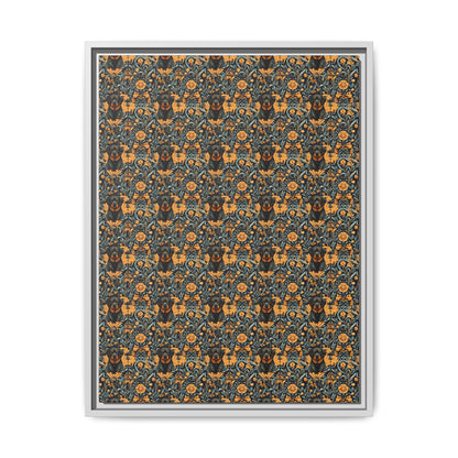 Ruffle Rottie Glamourific Matte Canvas, Framed