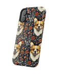 Floofy Corgi Blossom Blast Magnetic Tough Cases