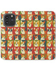 Corgi Chic Popart Pup Flip Cases