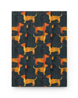 Dapper Dachshund Noir Glow Hardcover Journal Matte