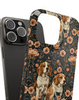 Beagle Blossom Bonanza Slim Phone Cases