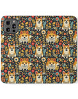 Corgi Rainbow Vine Dream Flip Cases