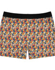 Bloom Pup Frenchietastic Splatter Men's Boxer Briefs