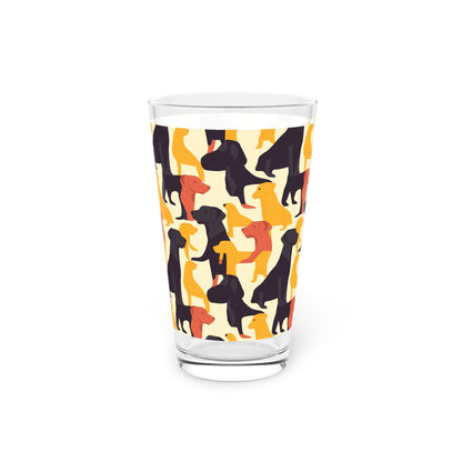 Modern Charm Labrador Chic Pint Glass