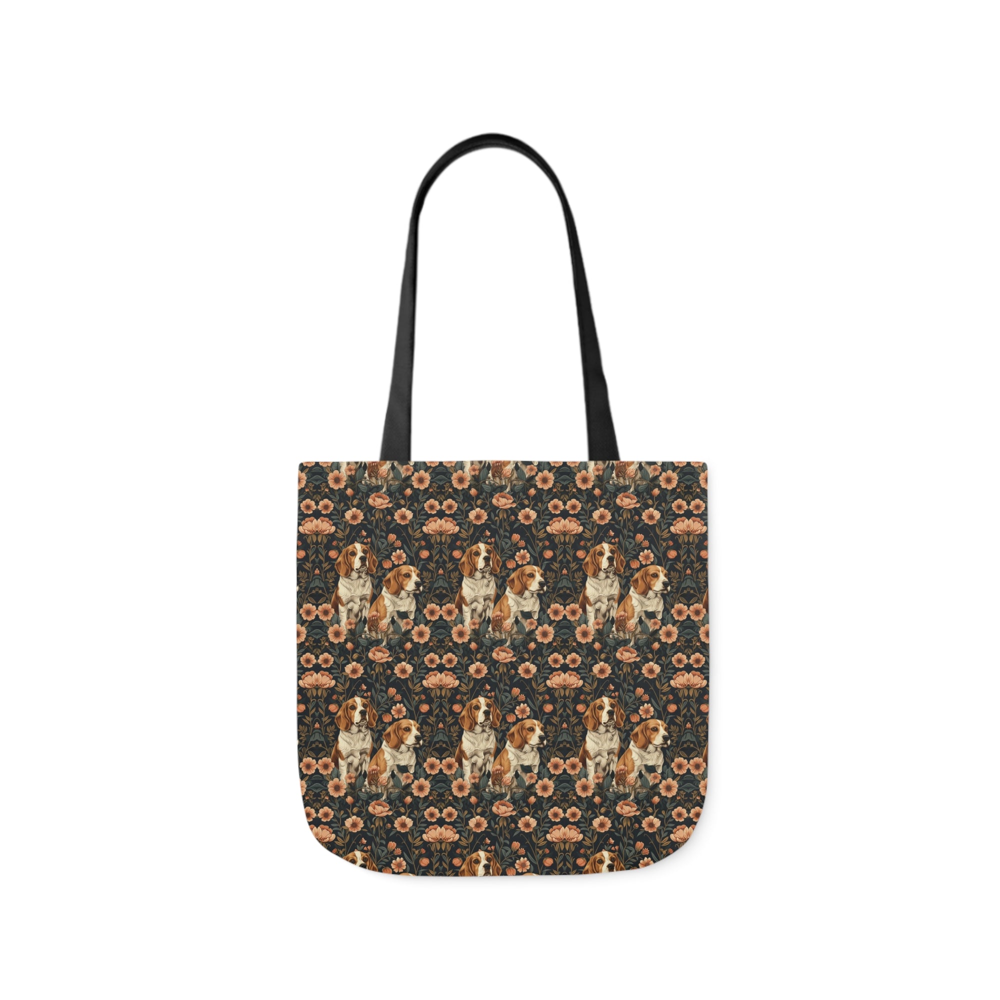 Beagle Blossom Bonanza Canvas Tote Bag