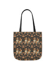 Beagle Blossom Bonanza Canvas Tote Bag