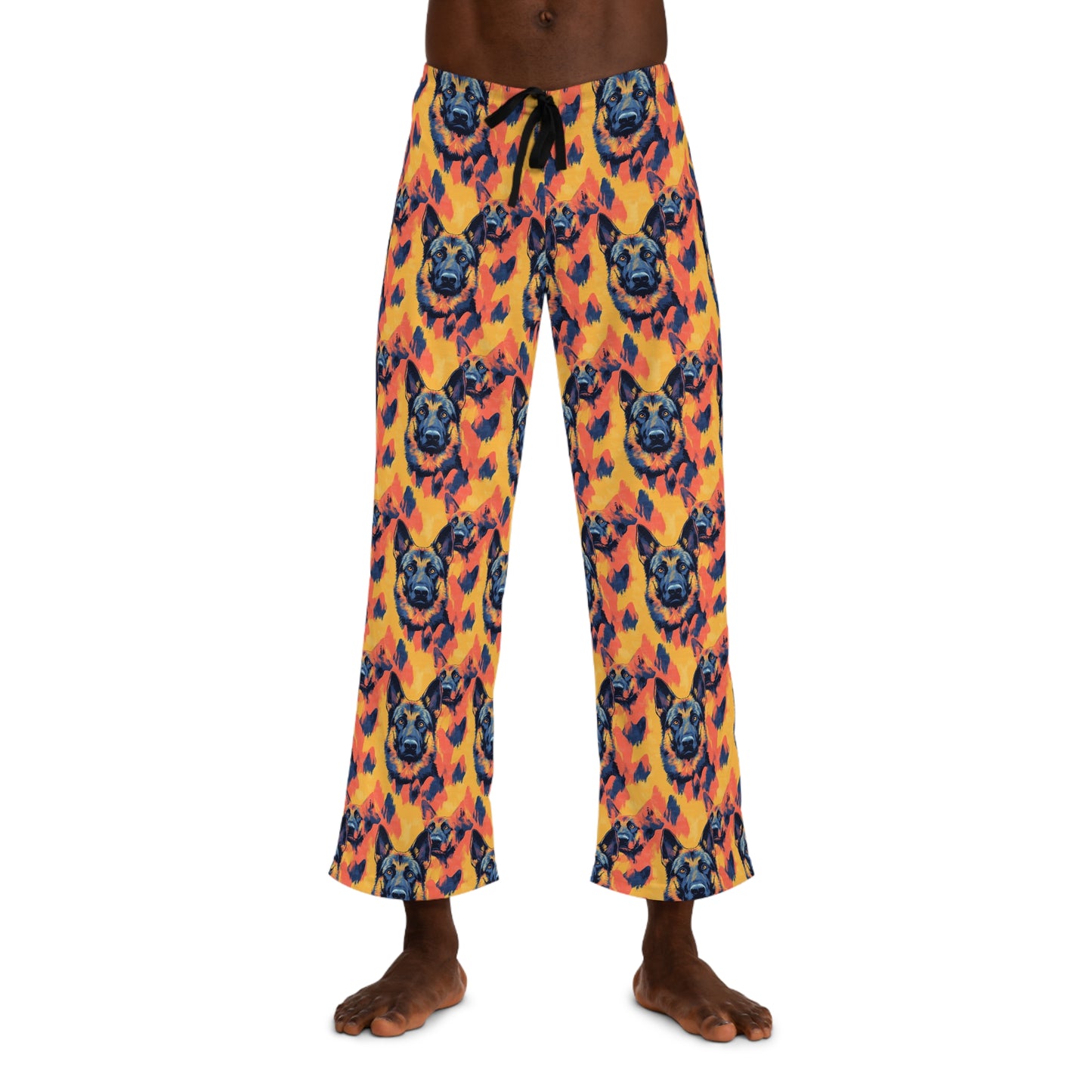 Impressionistic German Shepherds Men's Pajama Pants