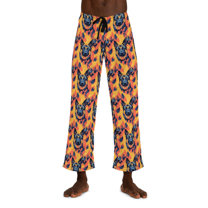 Impressionistic German Shepherds Men's Pajama Pants